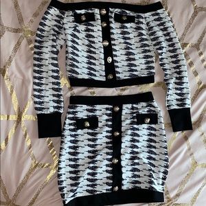 Two piece set 🤍🖤🤍🖤🤍